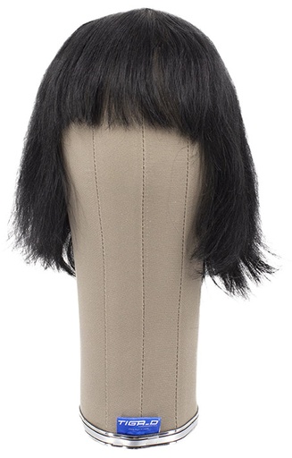 [ATB-REF-00516] Woman Wig, Full Wefted in Hard Front, Human Hair, 4-5inch(11-13cm), Black