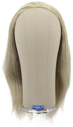 [ATB-REF-00530] Woman Wig, Full Wefted in Hard Front with Under Knotting in Front, Human Hair, 13inch/35cm, Light Grey
