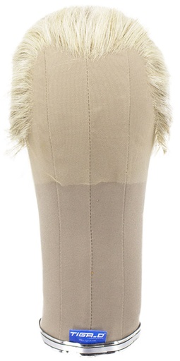 [ATB-REF-00542] Herrenperücke, 100% Handgeknüpft in Filmtüll, Echthaar 1-7cm/0.39-2.8inch, Hellgrau