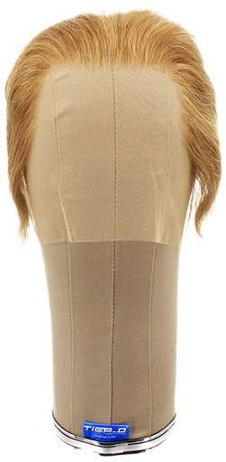 [ATB-REF-00584] Man Wig, 100% Handtied in Theatre Frontlace, Human Hair, 1.18-4.7inch(3-12cm), Light Brown