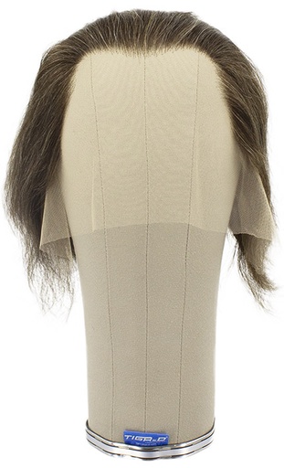 [ATB-REF-00591] Man Wig, 100% Handtied in Theatre Lace, Human Hair,  4.3-7.48inch(11-19cm) , Dark Grey