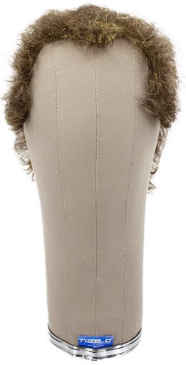 [ATB-REF-00492] Herrenperücke, 100% Handgeknüpft mit Bänderansatz, Echthaar, 2-5cm/0.8-1.9inch, Mittel Braungrau